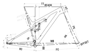 DCB F120 Specialized Camber Style Carbon Full Suspension Frame 29er or 27.5+