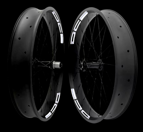 DCB 26er or 27.5 Carbon Fat Bike Wheels with Novatec Hubs