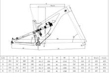 Load image into Gallery viewer, DCB F180 Ibis HD6 Style Carbon Full Suspension Frame UDH 29er