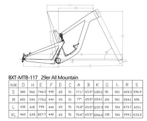 DCB F165 Santa Cruz Megatower Style Carbon Full Suspension Frame 29er UDH